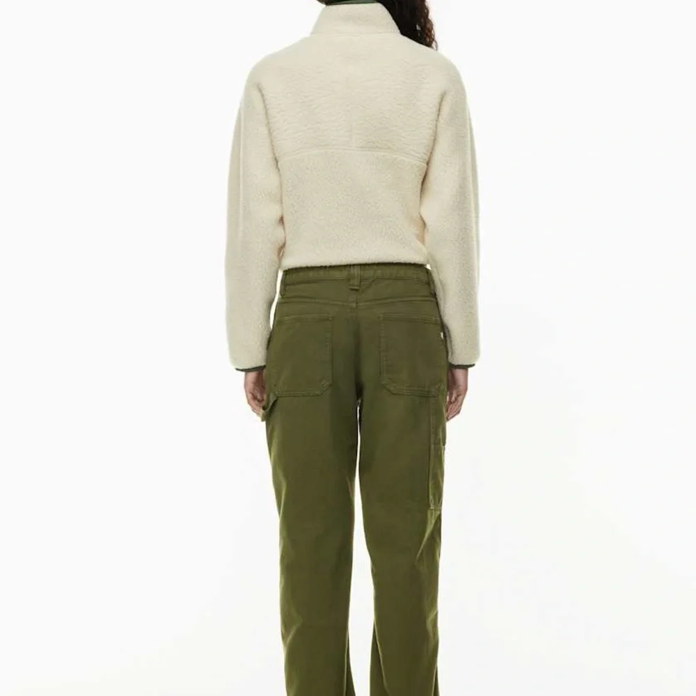 TNA Wide Leg Cargo Pants in Olive Green - Picture 3 of 9